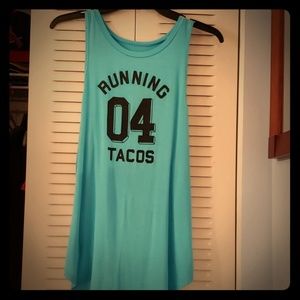 Hollister Running 4 Tacos Tank sz L